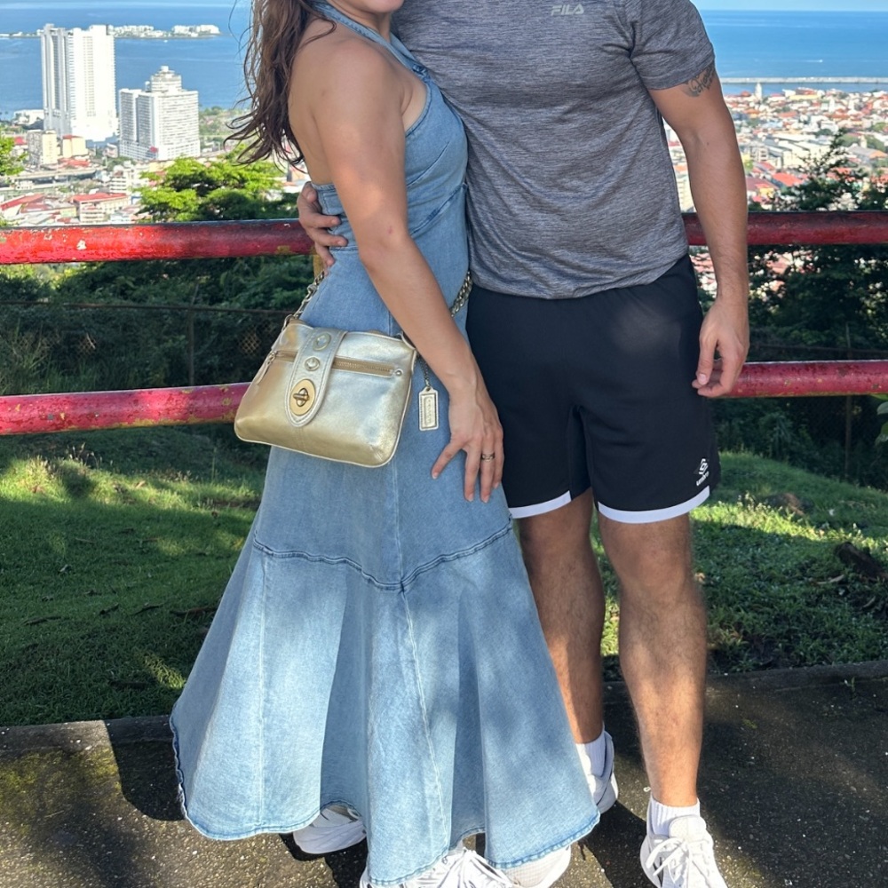 Dynamite Denim Mini Dress - Picture 2 of 7